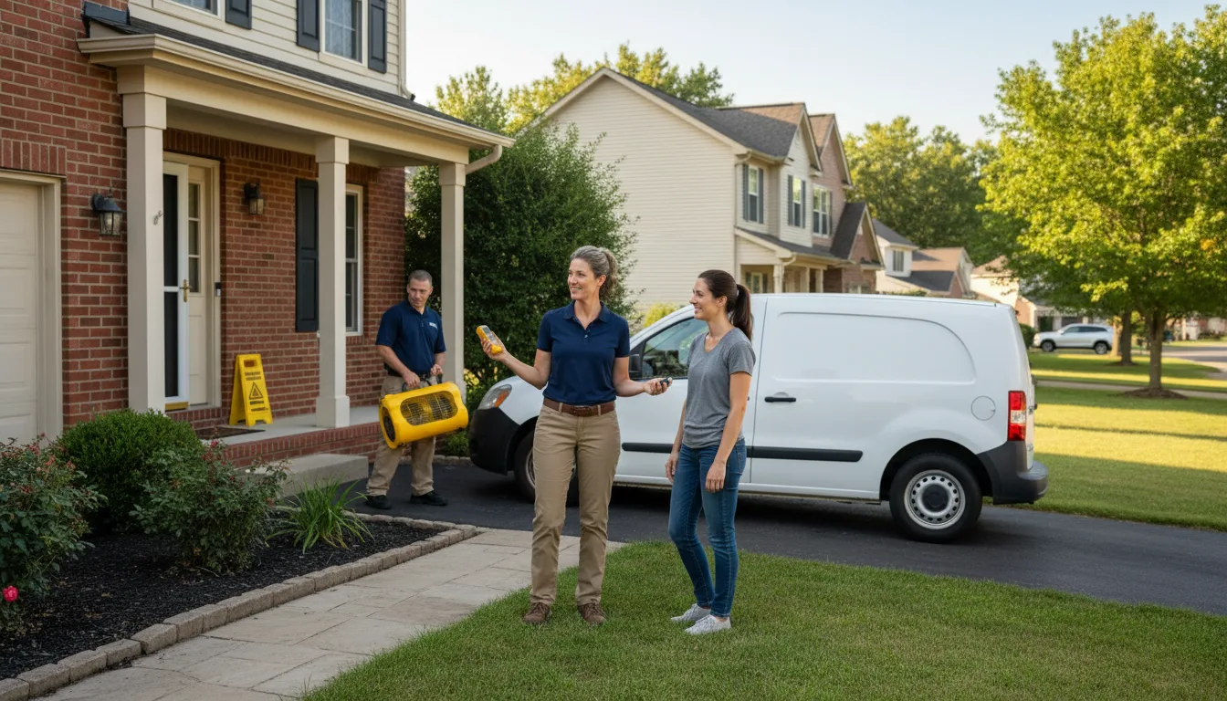 Residential water damage restoration in Primrose, NE